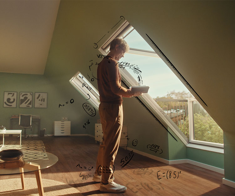 VELUX roof window making stories come to life